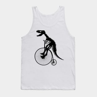 T rex dinosauros fossil bicycling Tank Top